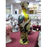 A Moorcroft Vase 'Cockerel' by Kerry Goodwin, 2007 93/112, numbered 4, red dot 2nd quality to