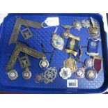 A Collection of Assorted Hallmarked Silver, Silver Gilt and Other Medallion Pendants, including