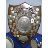 "Hawkes Challenge Shield Trophy presented jointly by Messrs Hawkes and Son (London Ltd) and Messrs