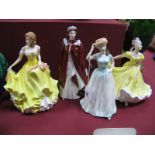 Royal Doulton China Figurines 'Happy Birthday'' HN4308, 'Summer' HN5322, 'Ninette HN 2379 and