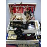 A Mixed Lot of Assorted Costume Jewellery, including ladies wristwatches, bead necklaces,