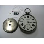 E Sherratt Burslem; A Hallmarked Silver Case Openface Pocketwatch, the signed dial with bold black