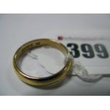A 22ct Gold Plain Wedding Band Ring.