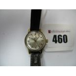 Omega; A Vintage Automatic Ladies Wristwatch, the signed dial with line markers within plain case,