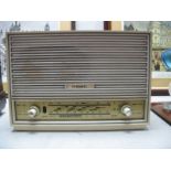 A 1960's Radio by Ferranti, white finish, twin dial.