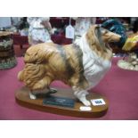 Beswick Collie (Rough) on Connoisseur Oval Base.