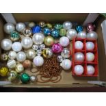 A Collection of Christmas Tree Baubles:- One Box