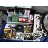 A Mixed Lot of Assorted Costume Jewellery, including bead necklaces, brooches, panel style bracelet,