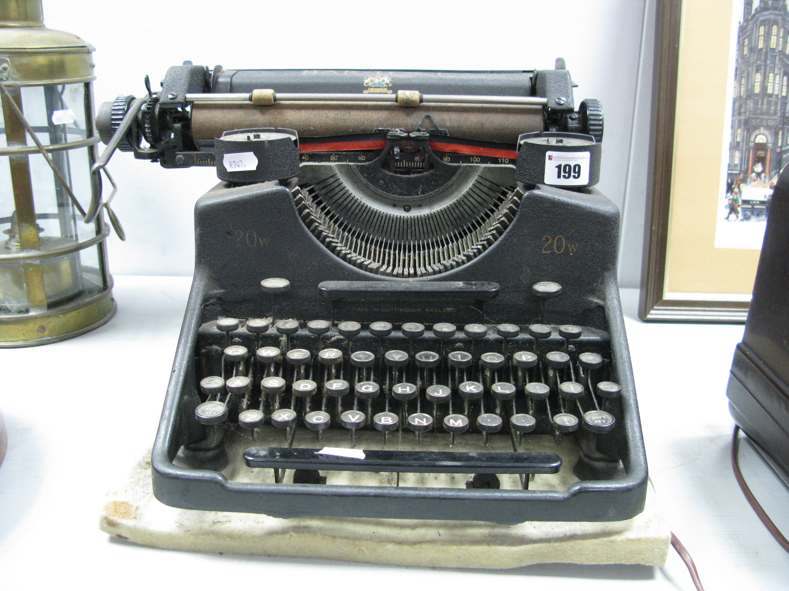 Bar-Lock Typewriter Circa 1940's.