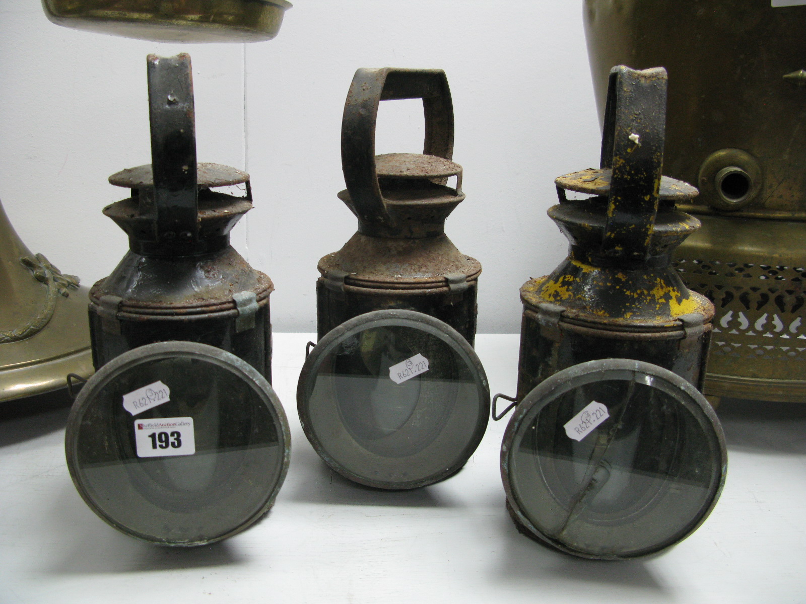 Three B.R Lamps.