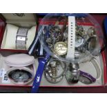 A Selection of Ladies Wristwatches, including Swatch, Geneva, Next, Solo, etc; a Vialli ladies