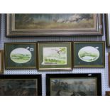 Maureen L Coley, Views of Bradfield,a pair of watercolours, oval, signed and dated 1988, 12 x 17,