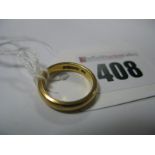 A 22ct Gold Plain Wedding Band Ring.