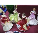 Royal Doulton China Seasonal Ball Figurines, 'Summer Ball' to 'Spring Ball' HN 5464 to 5467. (4)