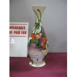 A Moorcroft 'Demeter' Pattern Vase, of slender baluster form, by Emma Bossons, base monogrammed 'M.