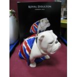 Jack The Bulldog (James Bond 007-Spectre Edition) Fine Bone China, by Royal Doulton, Union Jack Flag