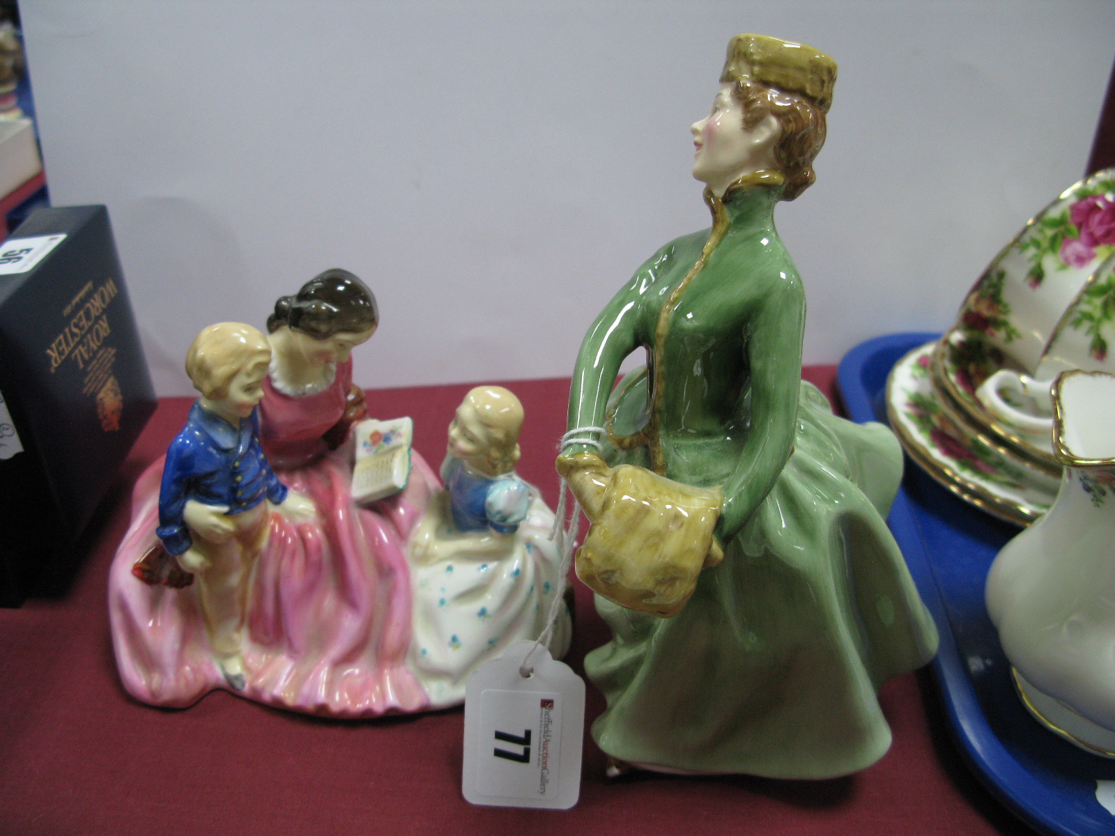 Royal Doulton Figures 'Bedtime Story HN 2059, Grace HN 2318. (2)