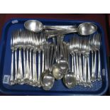 A Part Canteen of Mappin & Webb Albany Pattern Plated Cutlery:- One Tray