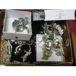 A Mixed Lot of Assorted Costume Jewellery, including dress rings, brooches, wristwatches etc.