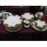 Royal Albert Old Country Roses Table Ware, of approximately 48 pieces, together with a telephone.