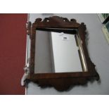 A XIX Century Mahogany Pier Glass, 38cm high overall.