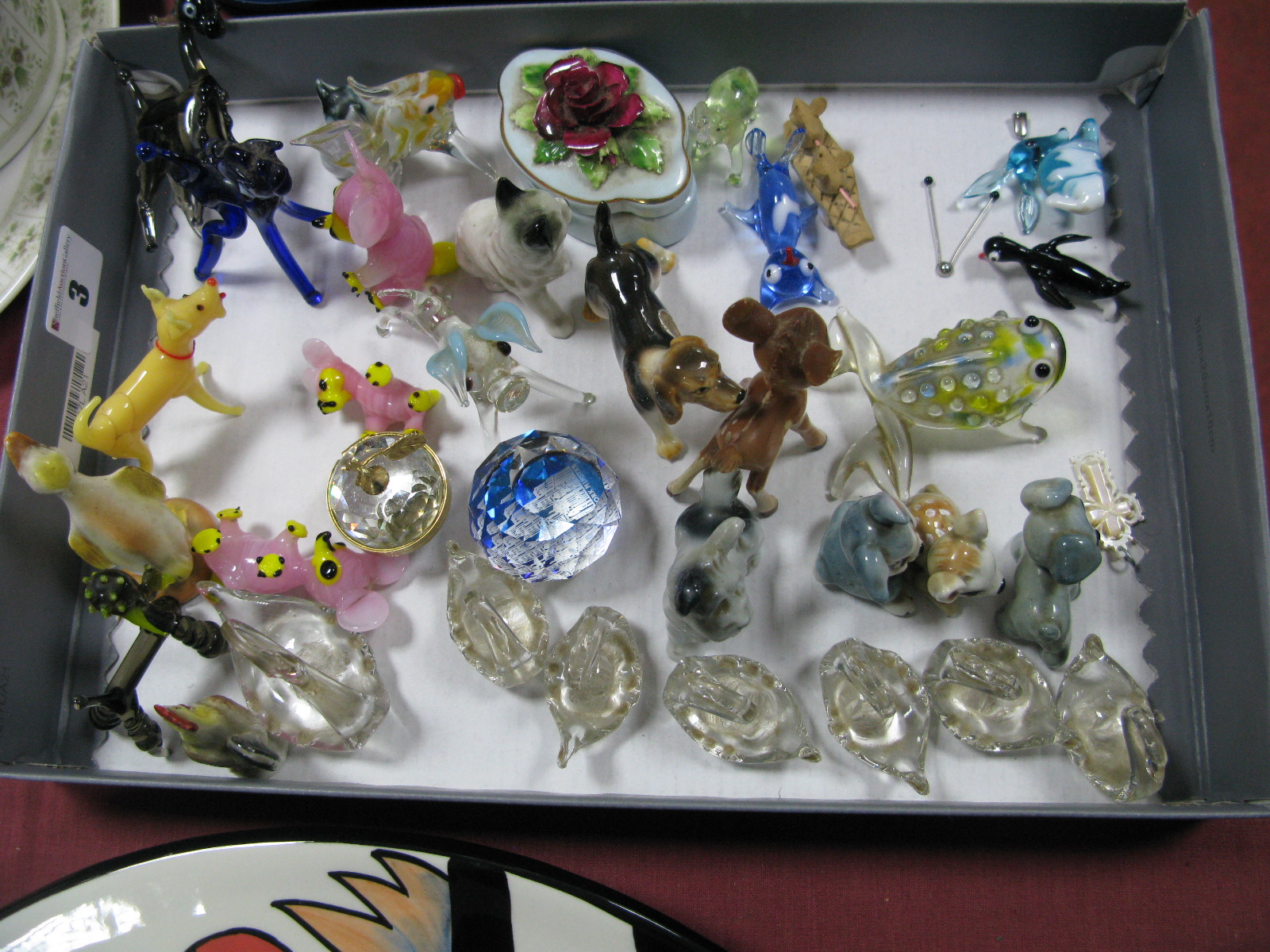 Glass Friggers, Wade Whimsies, other model animals.