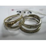A Small Selection of 9ct Gold and Other Dress Rings, of various designs. (4)