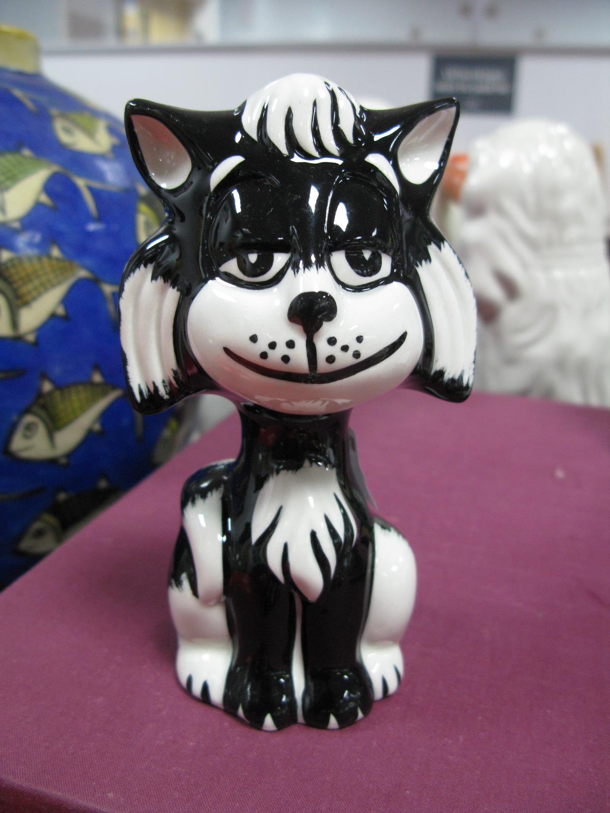 Lorna Bailey - Dozer the Cat, 13cm high.