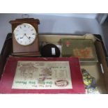 Hobbies Old-Time Ship Model. Victory jig-saw, Woodford mantle clock, AA car badge, Russian lapel