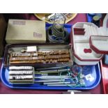 'Triumph Sign Marker' Printing Set, peg alphabet set, Eumig Okay radio, lamp, pens, whistle etc:-