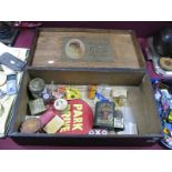 Rattrays Red Rapparee Tobaco Tin Box, Oxo cubes tin box, Senior Service cigarettes tin box etc, in a