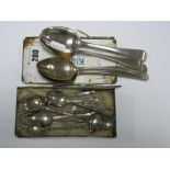 Hallmarked Silver Spoons, souvenir teaspoons, coffee spoons, etc.