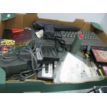 A Sinclair 128K ZX Spectrum + 2 Personal Computer, (circa late 1980's), joystick, action pack