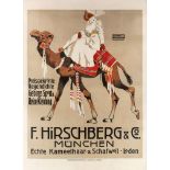 AN ADVERTISEMENT POSTER BY LUDWIG HOHWEIN (GERMAN 1874-1949), HERSHBERG & CO., 1907