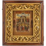 A RUSSIAN ICON OF THE POKROV OF THE MOTHER OF GOD, MOSCOW SCHOOL, LATE 18TH-EARLY 19TH CENTURY