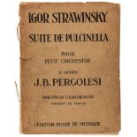 IGOR STRAVINSKY, AUTOGRAPH COPY OF SUITE DE PULCHINELLA, 1924