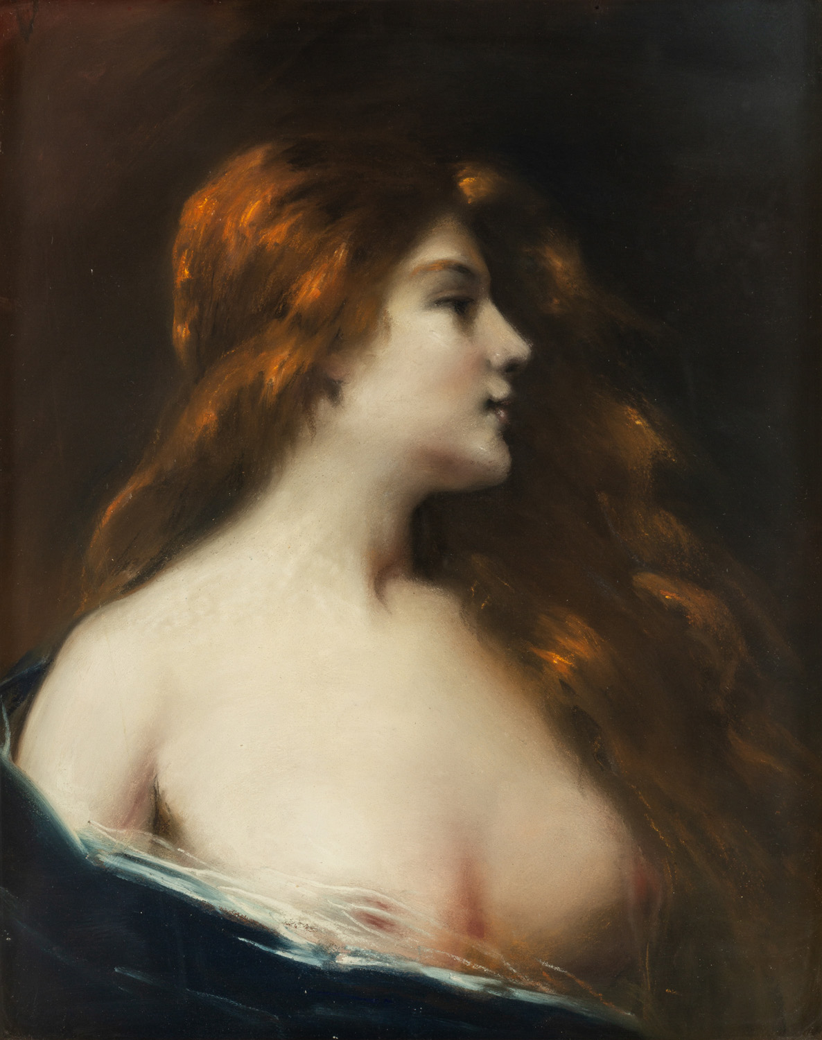 ATTRIBUTED TO JEAN-JACQUES HENNER (FRENCH 1829-1905) - Image 2 of 6