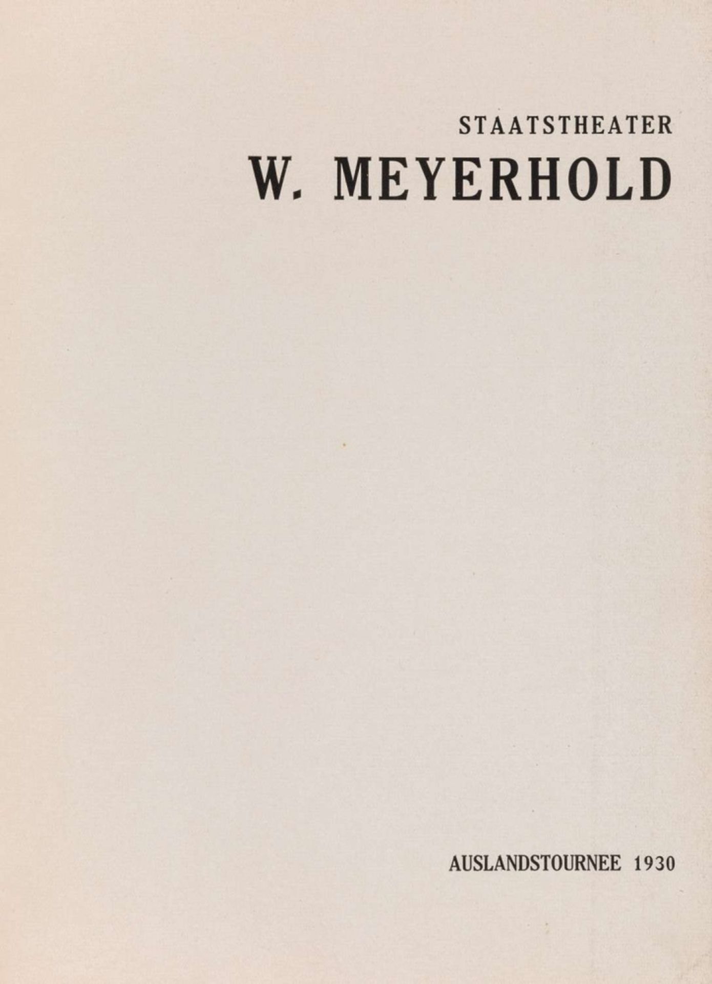 [KLUTSIS] STAATSTHEATER W. MEYERHOLD, 1930 - Bild 5 aus 6