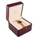 A PATEK PHILIPPE 18K GOLDEN ELLIPSE WOMEN'S WRISTWATCH WITH BRACELET RETAILED BY GUBELIN REF. 4464/4