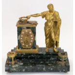 A FRENCH GRANITE AND ORMOLU-MOUNTED DESK SET, LATE 19TH CENTURY