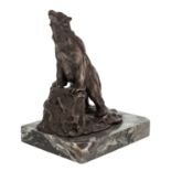 A BOOKEND BY ERNEST LOUIS ADNIN (FRENCH 1881-1957)