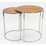 A PAIR OF CONTEMPORARY NESTING COFFEE TABLES