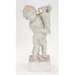 AN ALABASTER SCULPTURE, LATE 19TH CENTURY