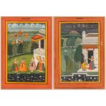 A PAIR OF INDIAN PAINTINGS, 19TH CENTURY