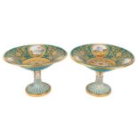 A PAIR OF RUSSIAN IMPERIAL PORCELAIN CENTERPIECES, IMPERIAL PORCELAIN FACTORY, PERIOD OF NICHOLAS I