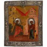 A RUSSIAN ICON OF THE ANNUNCIATION, 18TH CENTURY