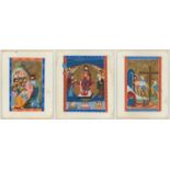 A GROUP OF THREE ARMENIAN MINIATURES WITH SCENES FROM THE PASSION OF CHRIST