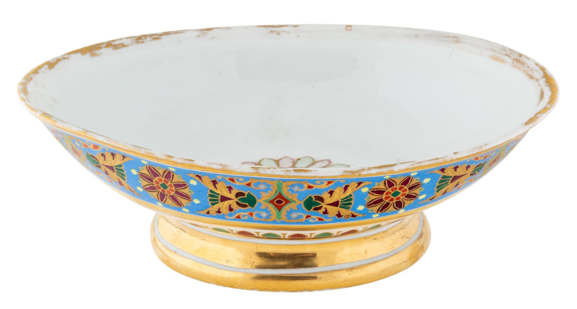A RUSSIAN PORCELAIN BOWL, IMPERIAL PORCELAIN FACTORY, ST. PETERSBURG, PERIOD OF ALEXANDER II