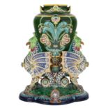 A RARE AND IMPRESSIVE RUSSIAN PORCELAIN VASE, KUZNETSOV PORCELAIN FACTORY, CIRCA 1875