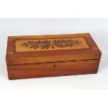 19TH-CENTURY KILLARNEY MARQUETRY GLOVE BOX